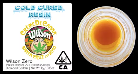 Creme De Canna Wilson Zero Indica Diamond Badder