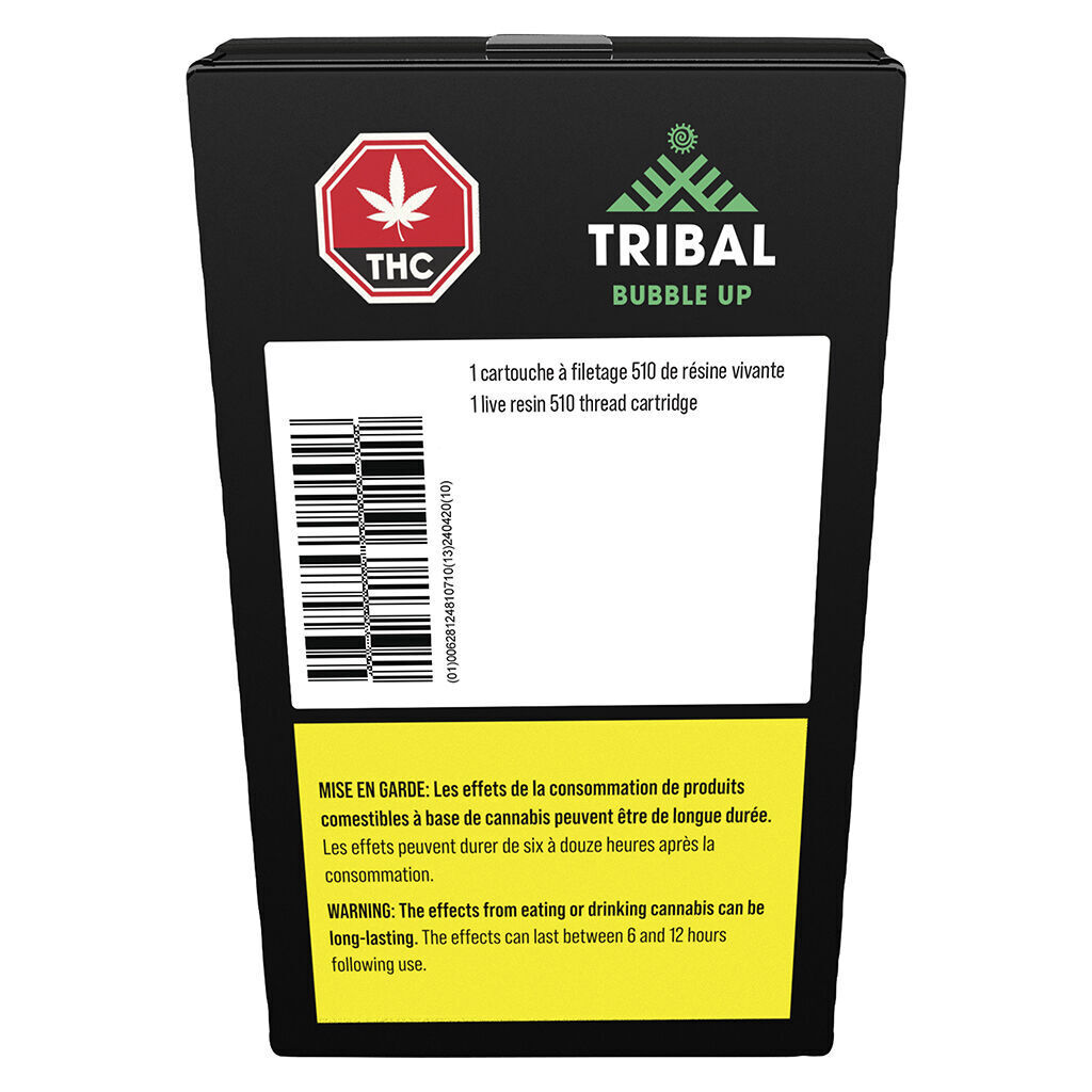 Tribal - Bubble Up Live Resin 510 Thread Cartridge
