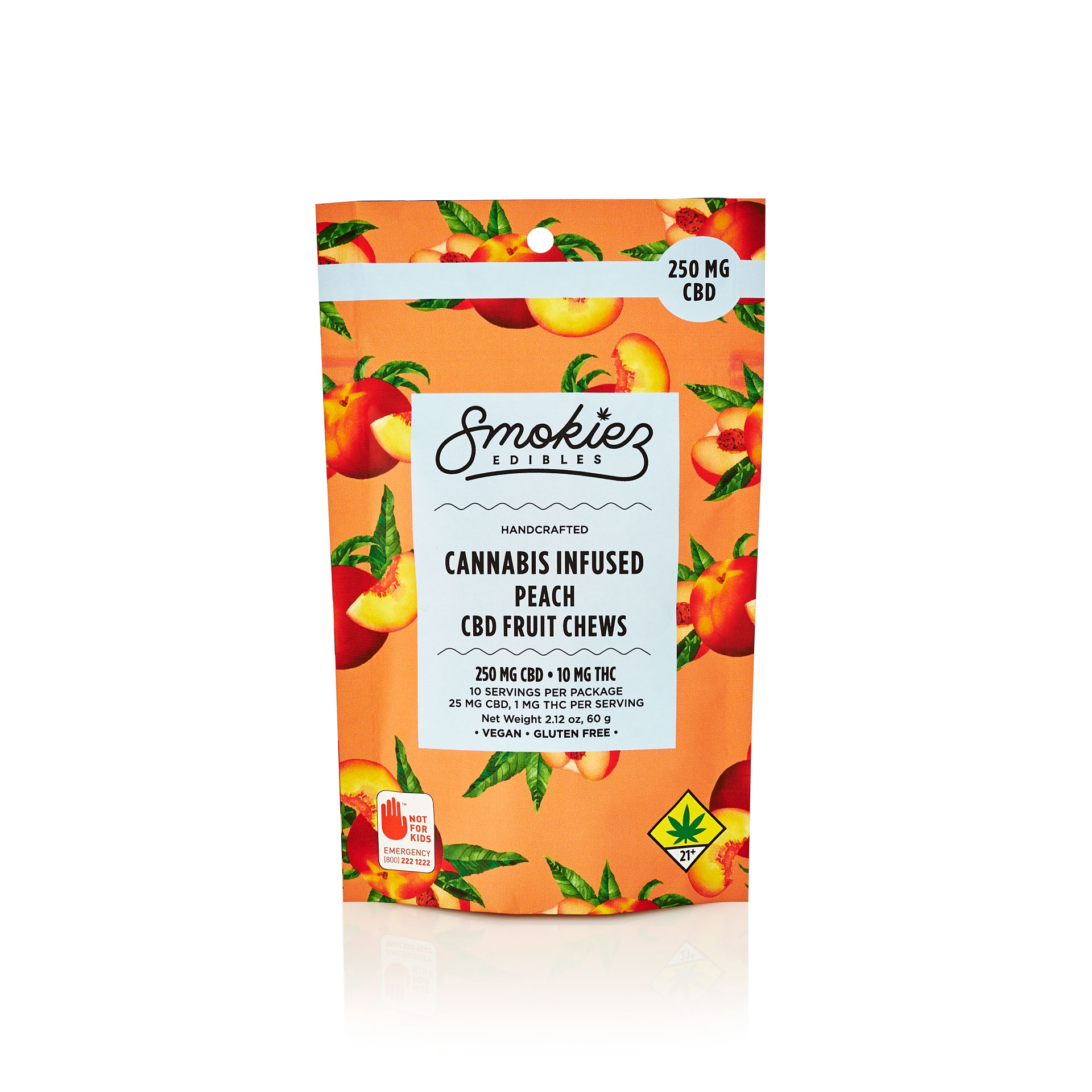 Peach 250mg CBD Fruit Chews