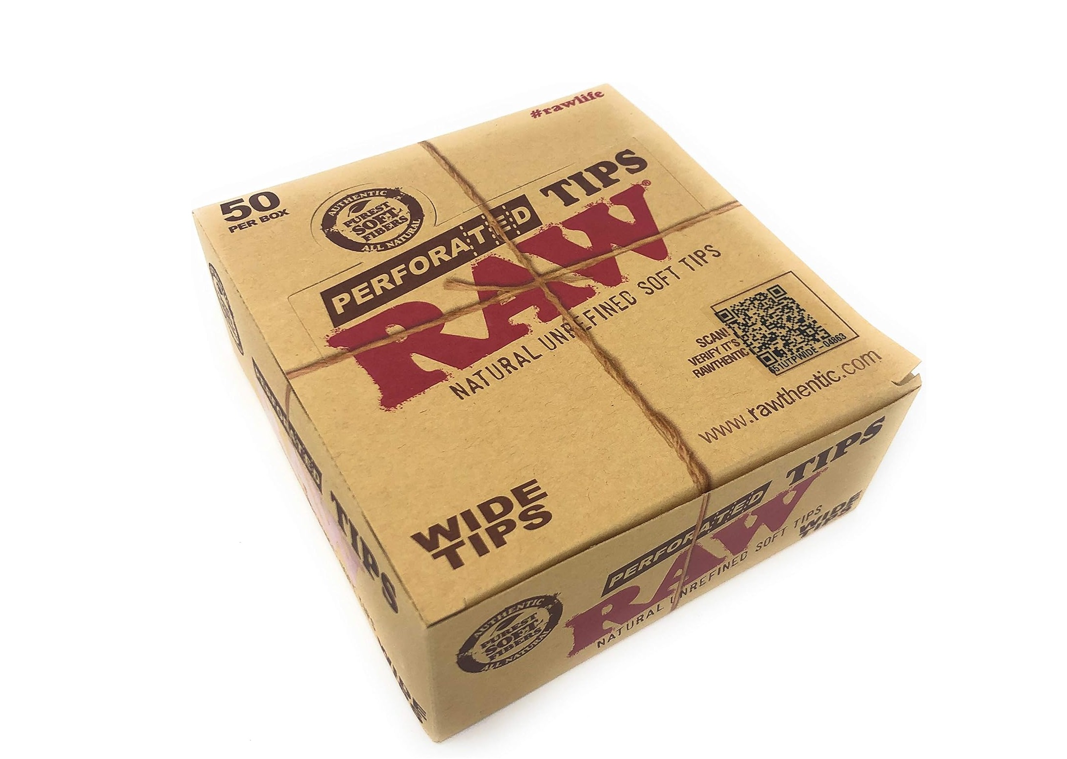 Wide Perforated Paper Tips | 50pk