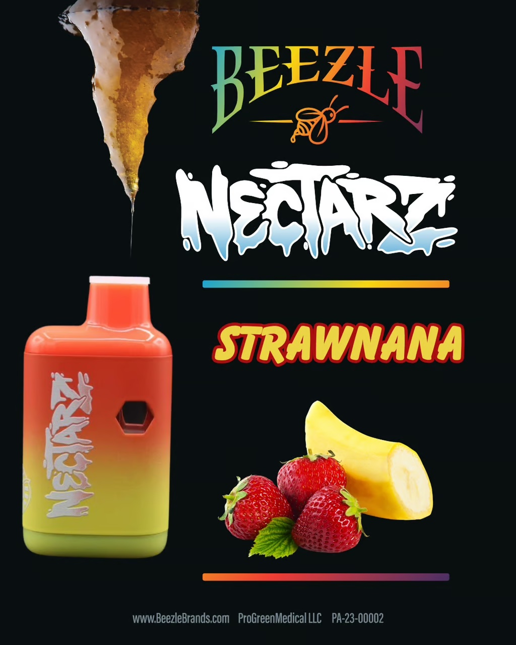 Beezle Nectarz Disposable (1g) Strawnana