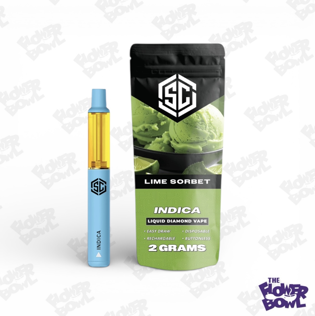 Lime Sorbet 2G Liquid Diamond Disposable