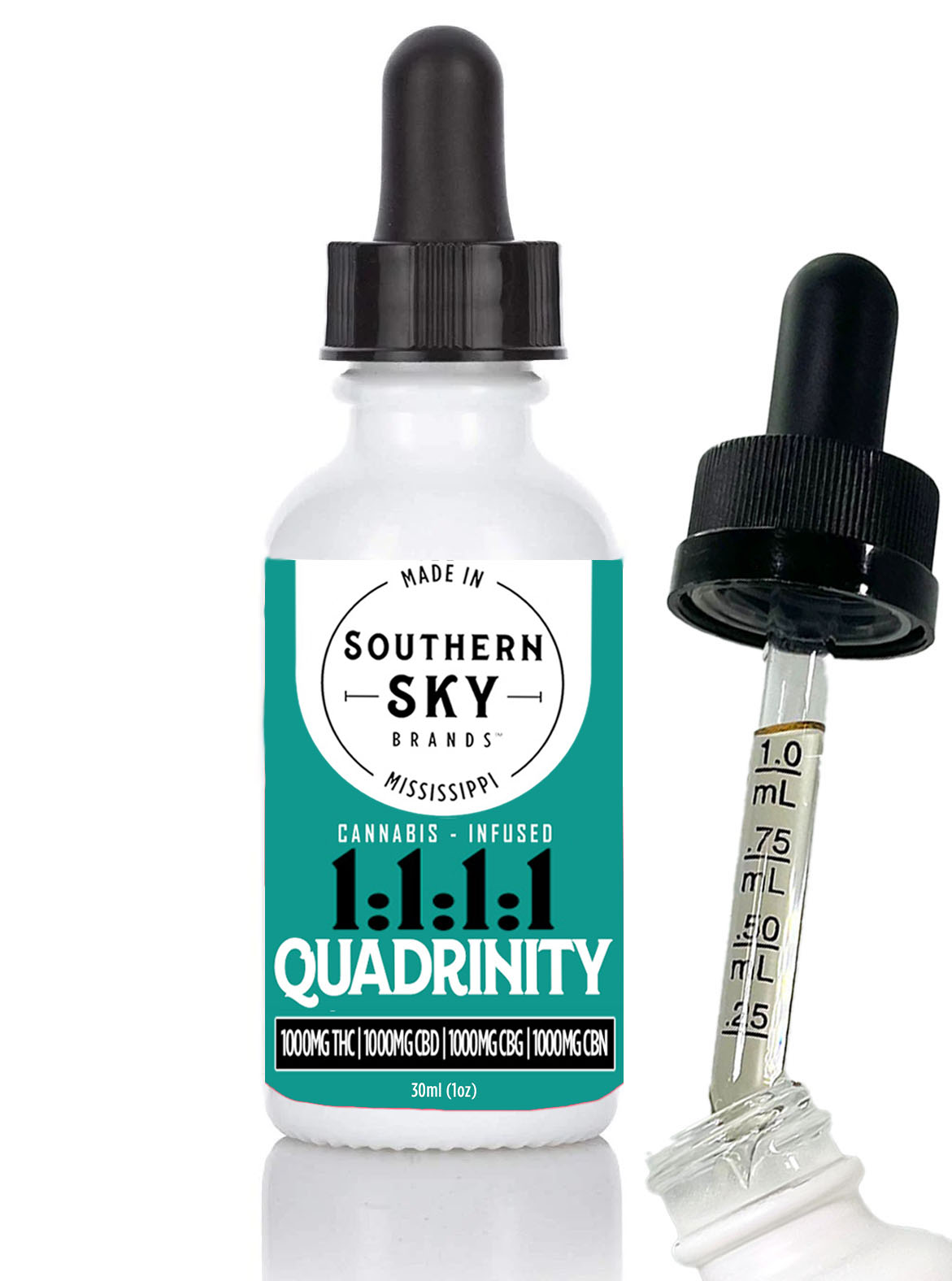 Blue Raspberry Rush | 1:1:1:1 THC:CBD:CBG:CBN | Tincture