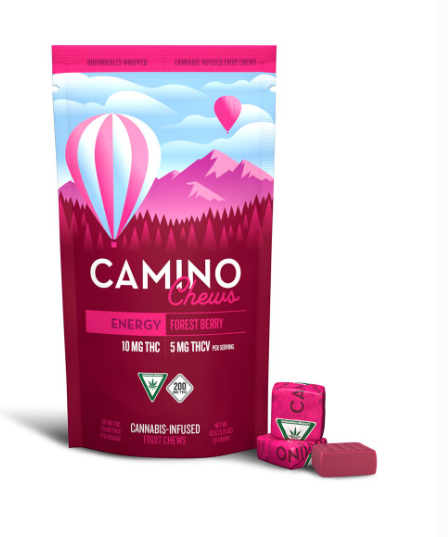 Camino Chews | Forest Berry | Infused Edibles | 200mgTHC:100mgTHCV | Sativa