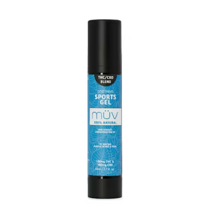 MUV: 1:1 Sports Gel 100mg THC | 100mg CBD