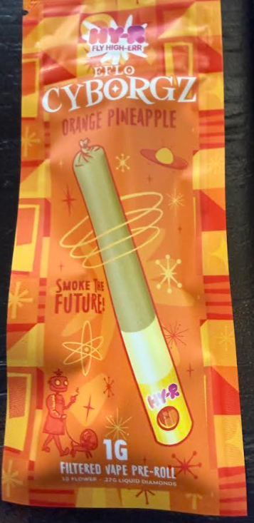 Orange Pineapple | Cyborgz Infused Pre-Roll | 1.27g | Hybrid