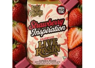 Little Tree Live Rosin Chocolate Bar - Strawberry Inspiration