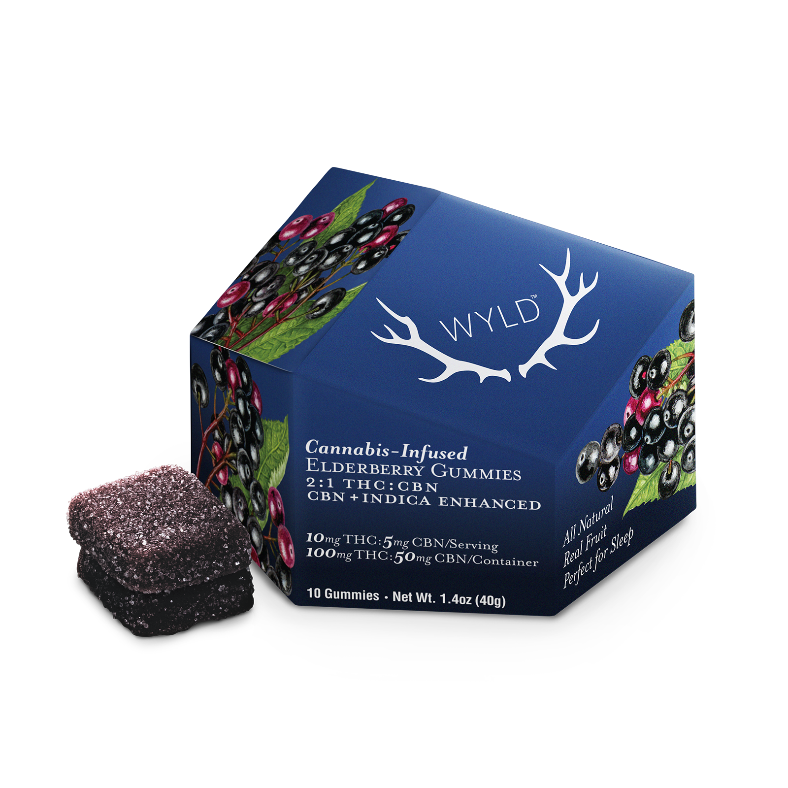 Elderberry 2:1 CBN + Indica Enhanced Gummies