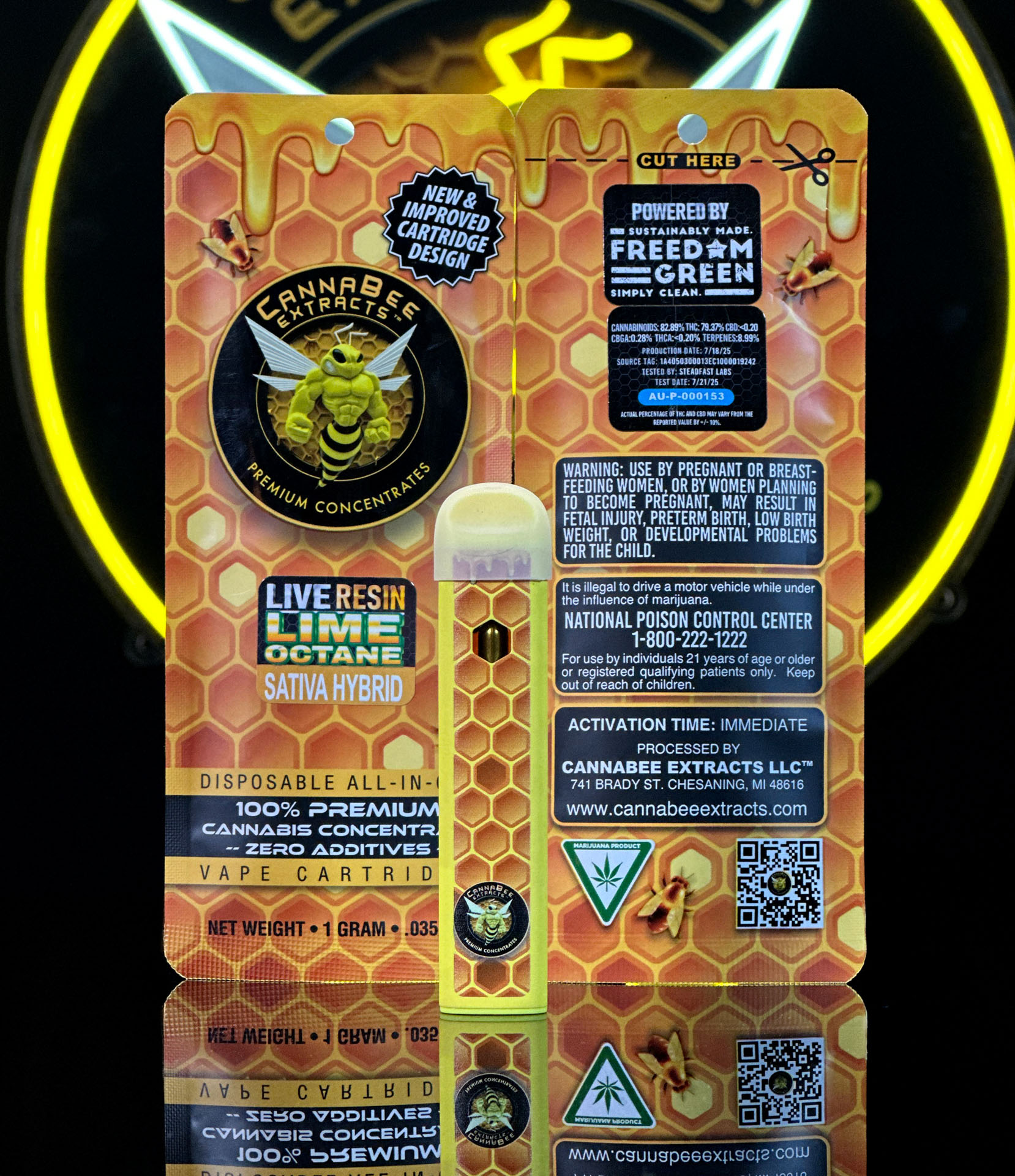Lime Octane | Live Resin Disposable | 1g | Sativa