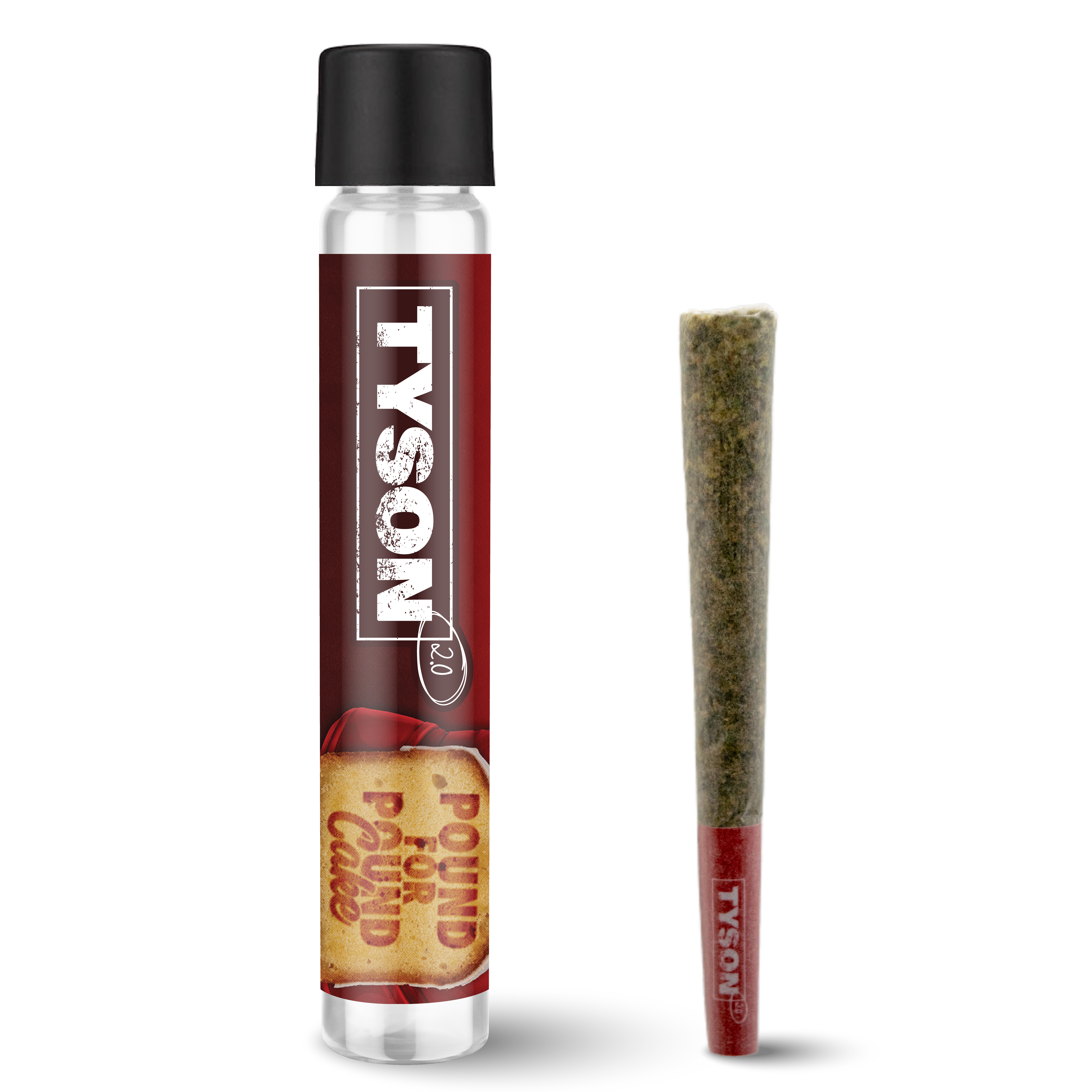 Tyson 2.0 | Pound For Pound Cake | Premium Pre-roll | 1g | Hybrid