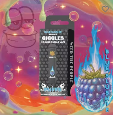 Puffs - Hash Rosin Infused Disposable 2g - Blue Slushie - Balance