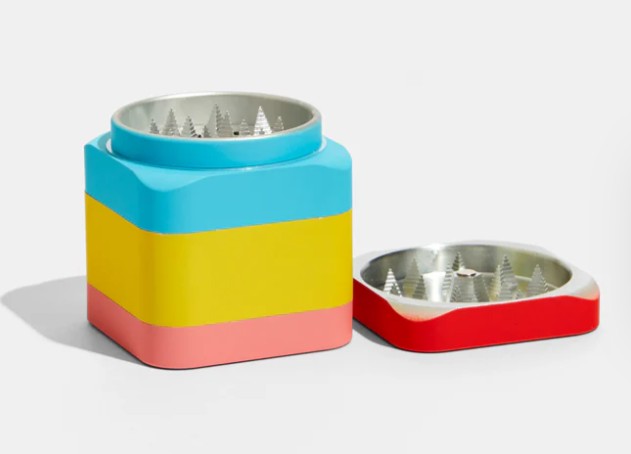 Edie Parker Colorblock Tabletop Grinder Red