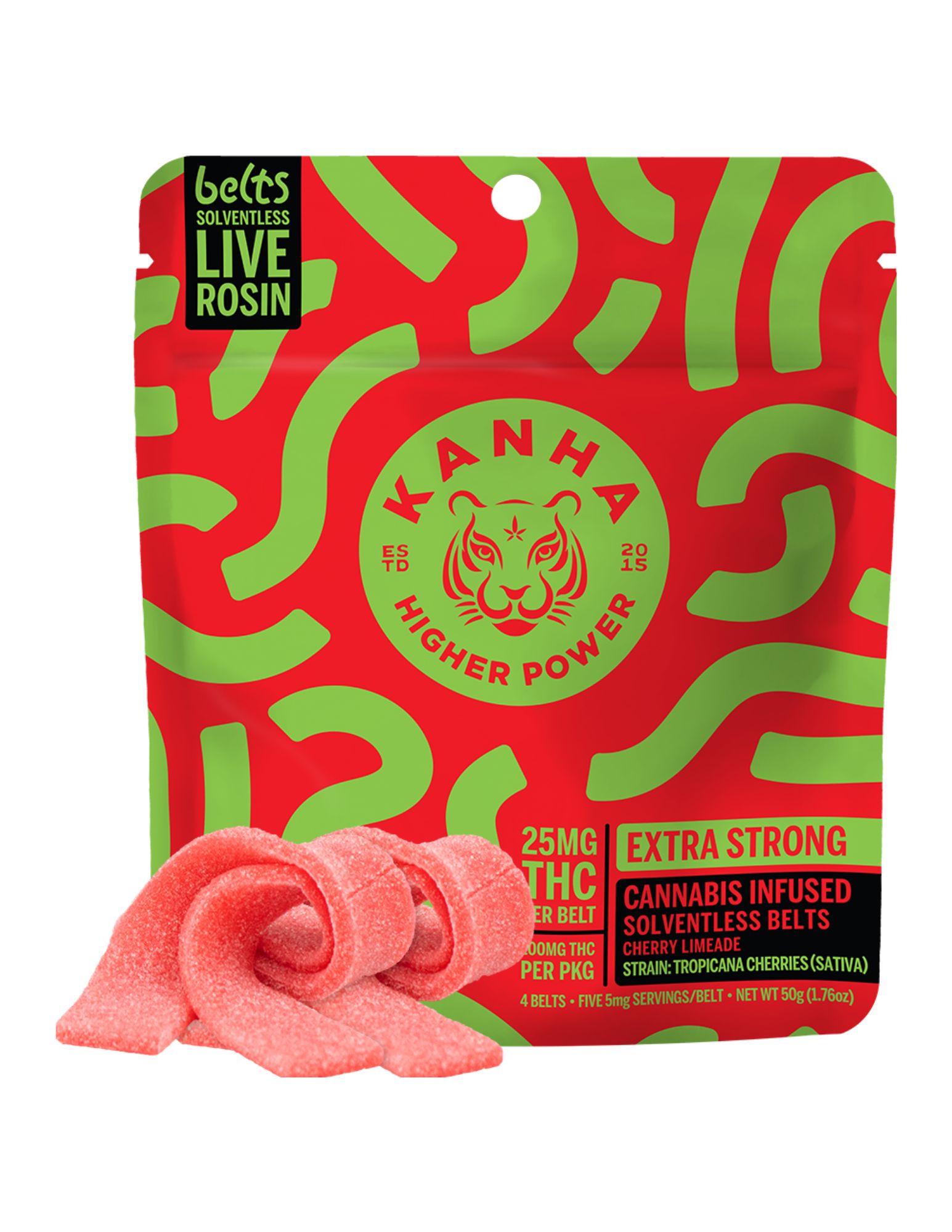 Cherry Limeade | Fast Acting | Rosin Belt 4pk | 100mg