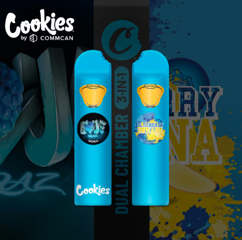 Dual Chamber Blue Raz X Blueberry Banana Cookies | 1g
