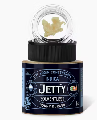 Jetty Donny Burger Indica OCAL Solventless Live Rosin