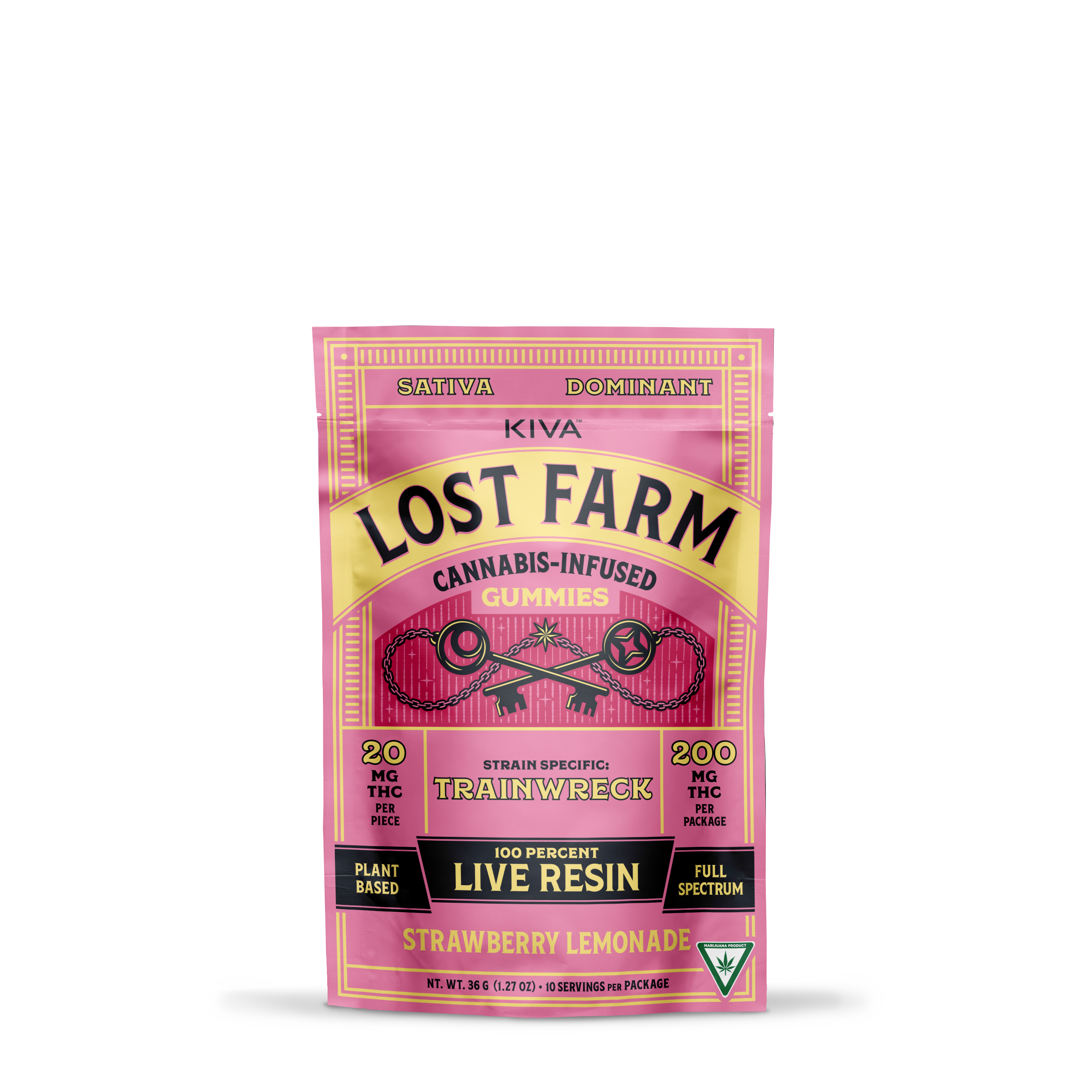 LOST FARM | STRAWBERRY LEMONADE x TRAINWRECK | 200mg LIVE RESIN GUMMIES