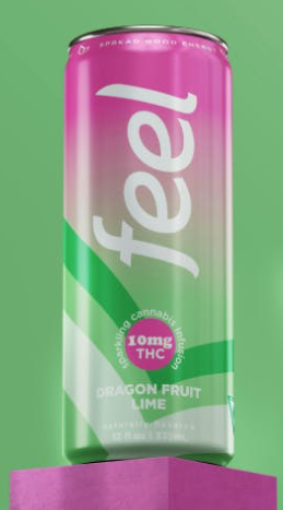 Feel Energy - Dragonfruit Lime 10mg THC/30mg Caffeine - Energy Drink