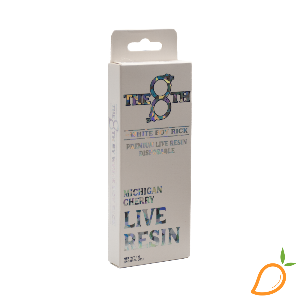 1g Michigan Cherry Live Resin Disposable Vape The 8th