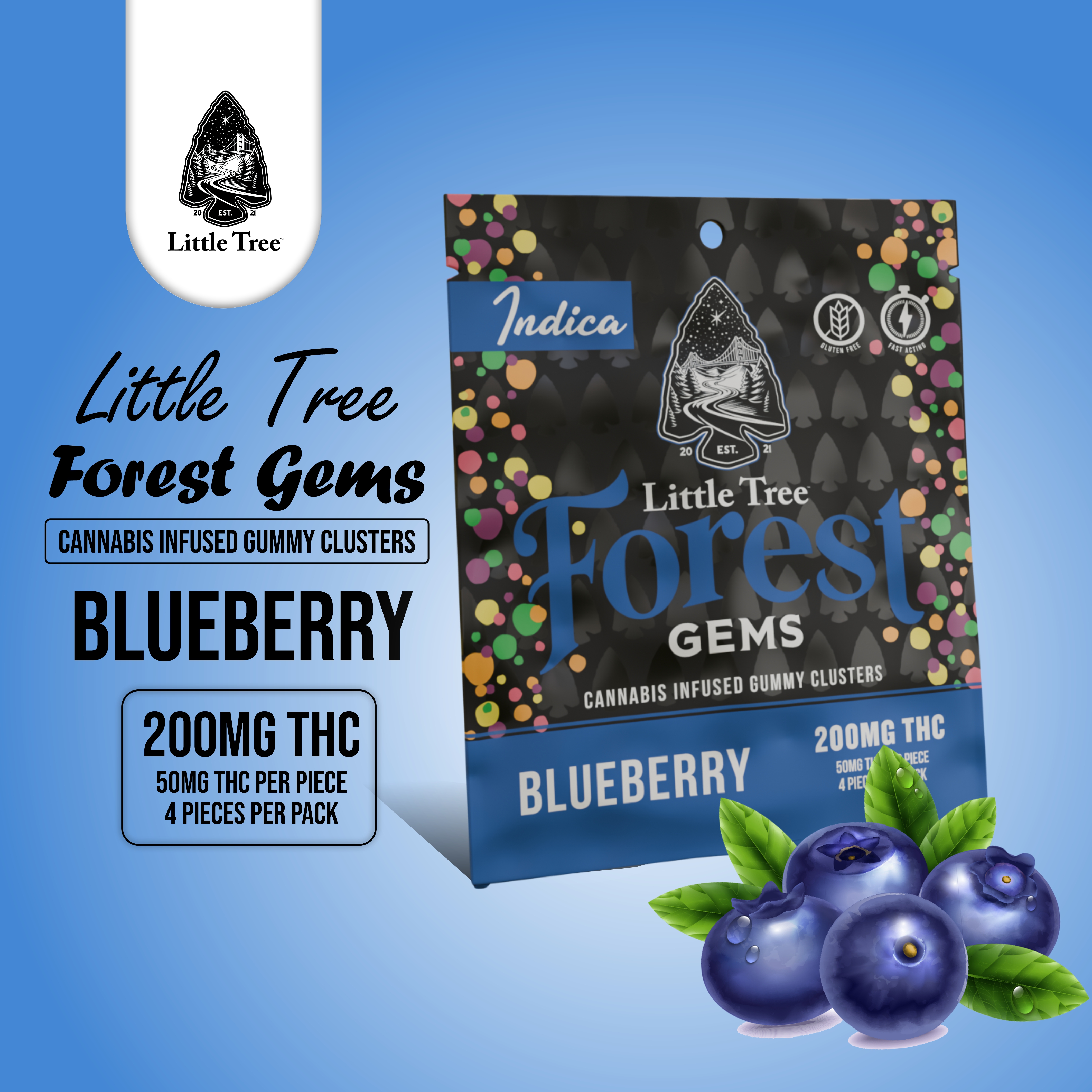 Forest Gems - Blueberry 200mg