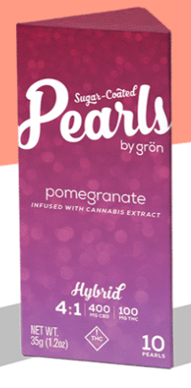 Pomegranate 4:1 CBD:THC: Pearls 10pk 100mg