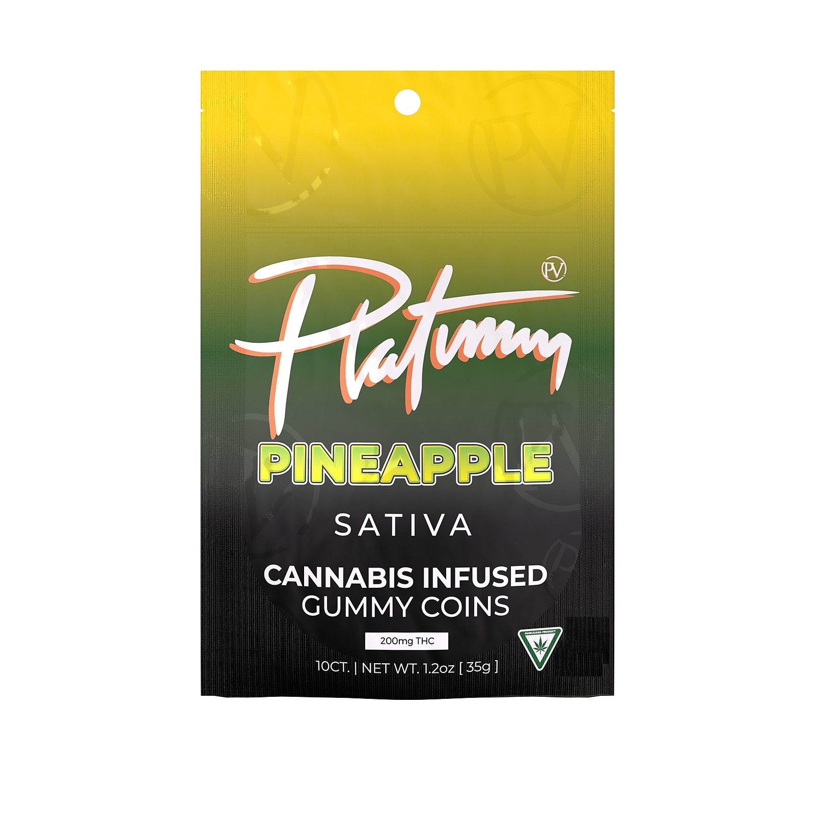 Platinum: Pineapple 200MG Gummies (S)