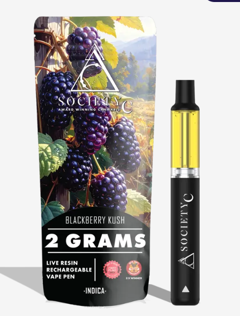 Blackberry Kush | Live Resin Disposable | 2g | Indica