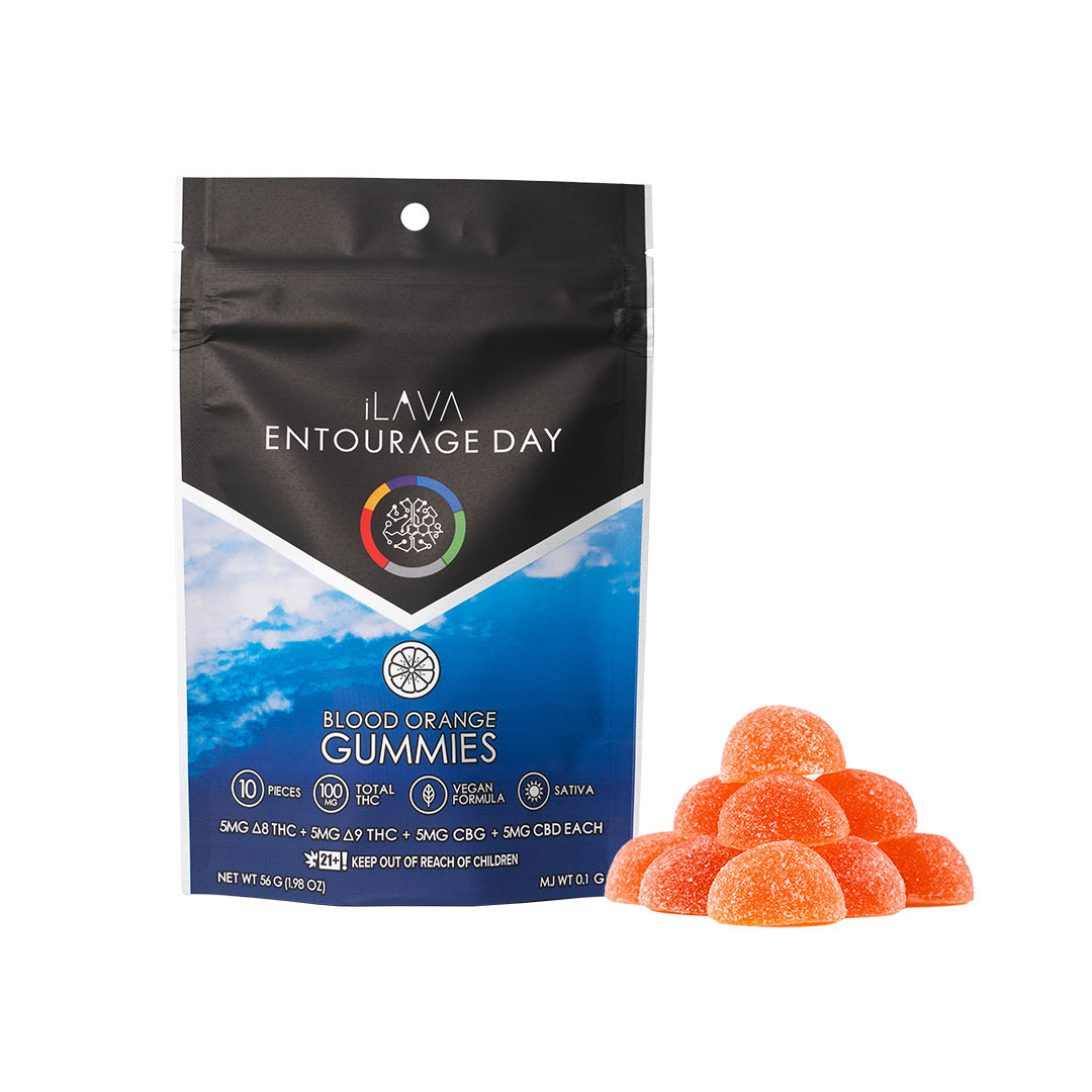 Entourage Day Gummies (1:1:1:1): 100MG - Blood Orange