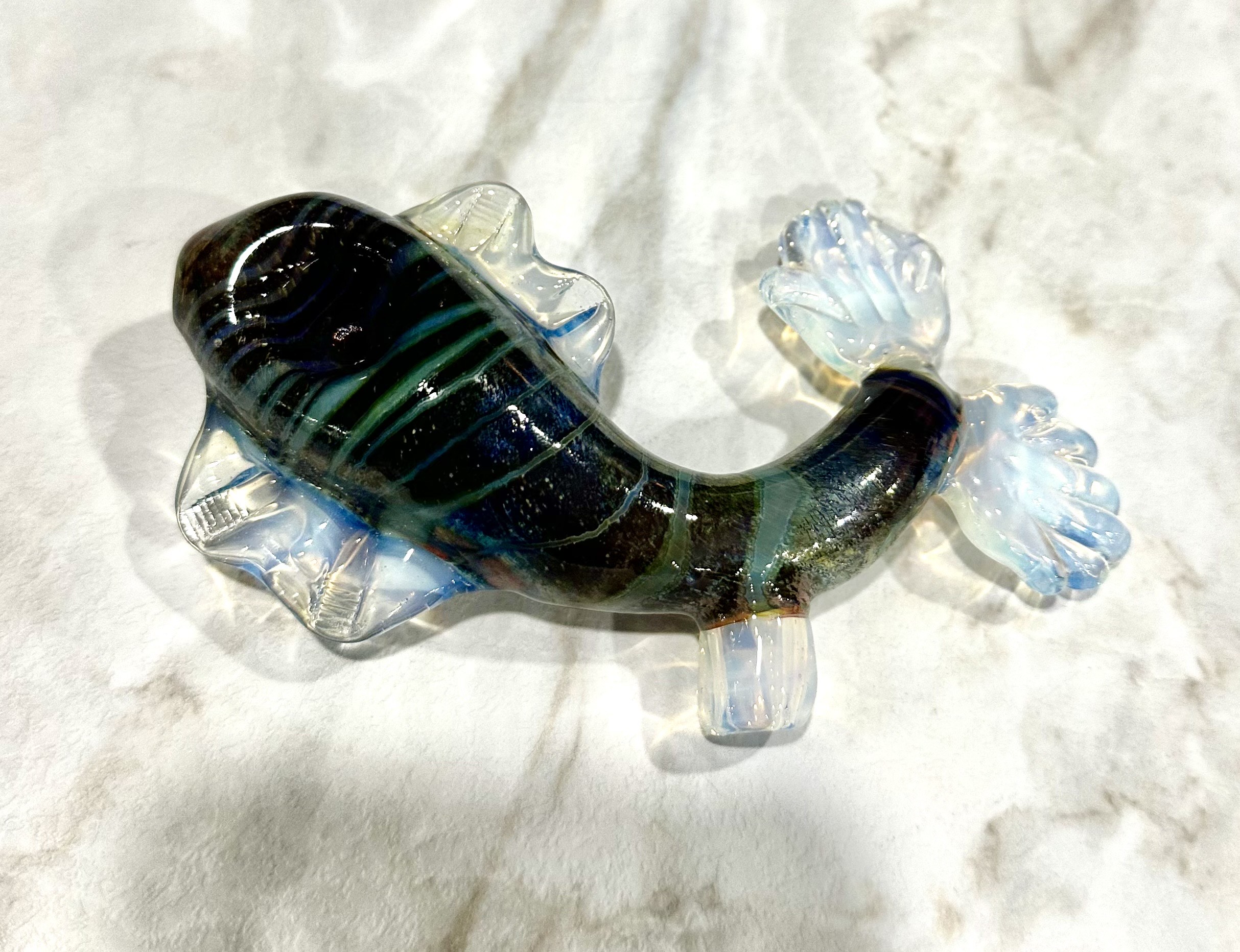 Mermaid Tails Bowl Frit Opal