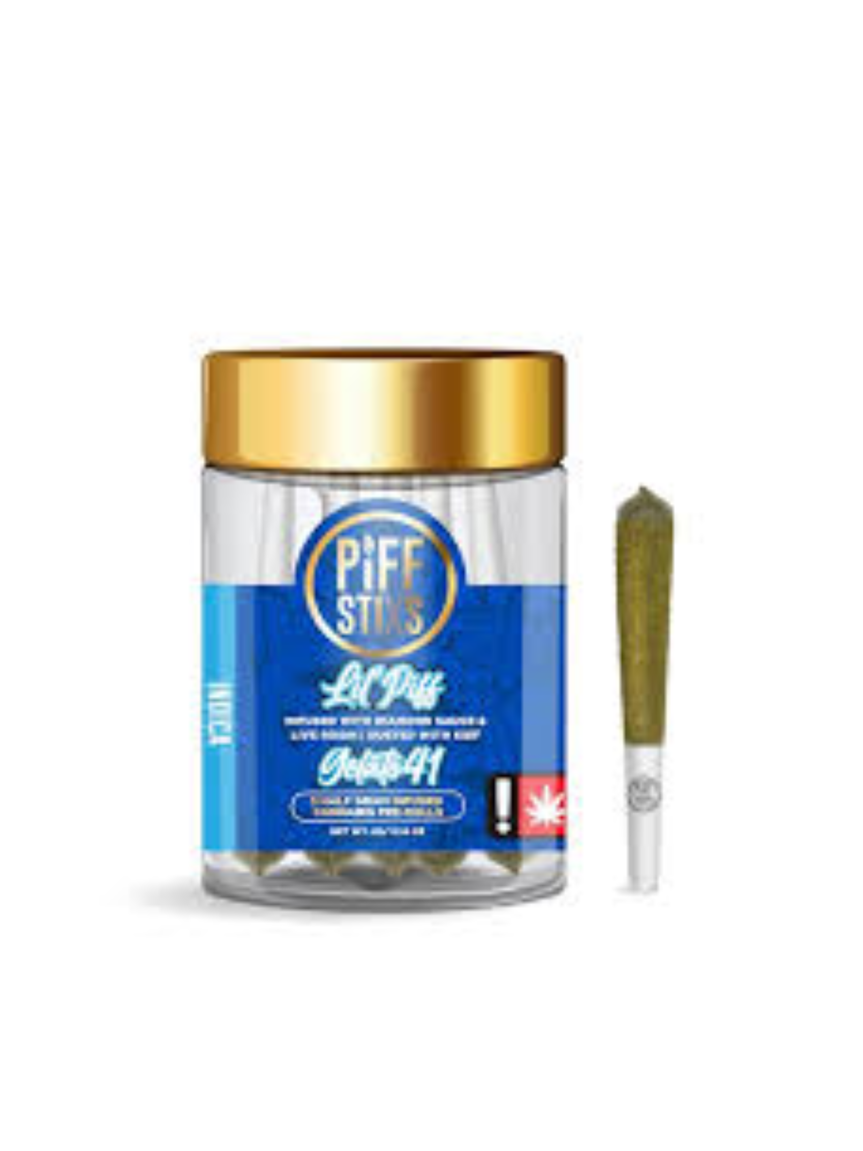 LIL PIFFS - INFUSED PRE ROLL - 0.5G - 5 PACK - INDICA - GRAPE ELEPHANT