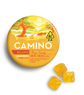Camino Gummies Mango Serenity CBD 1:1