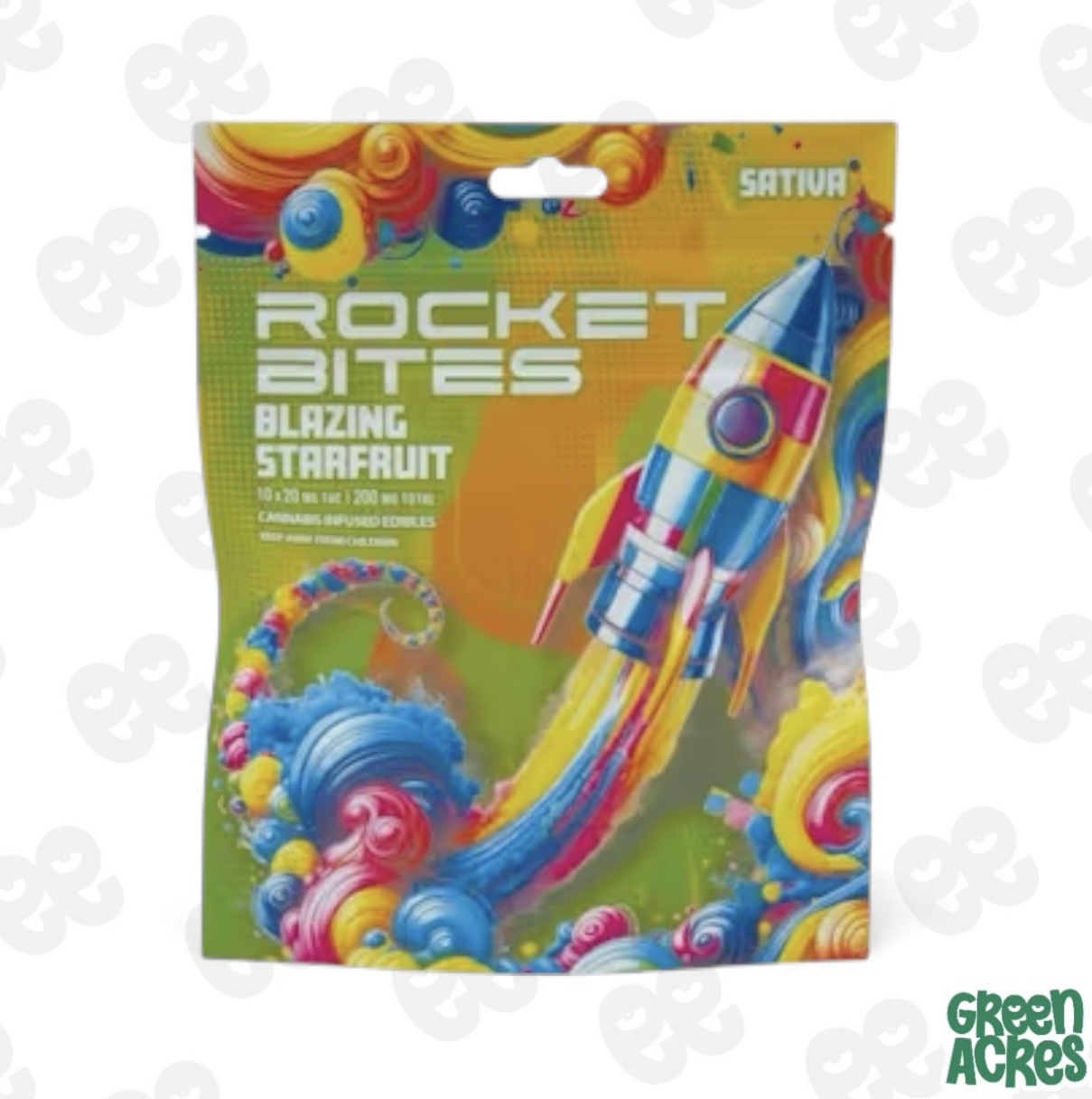Rocket Bites: Blazing Starfruit 200MG Gummies