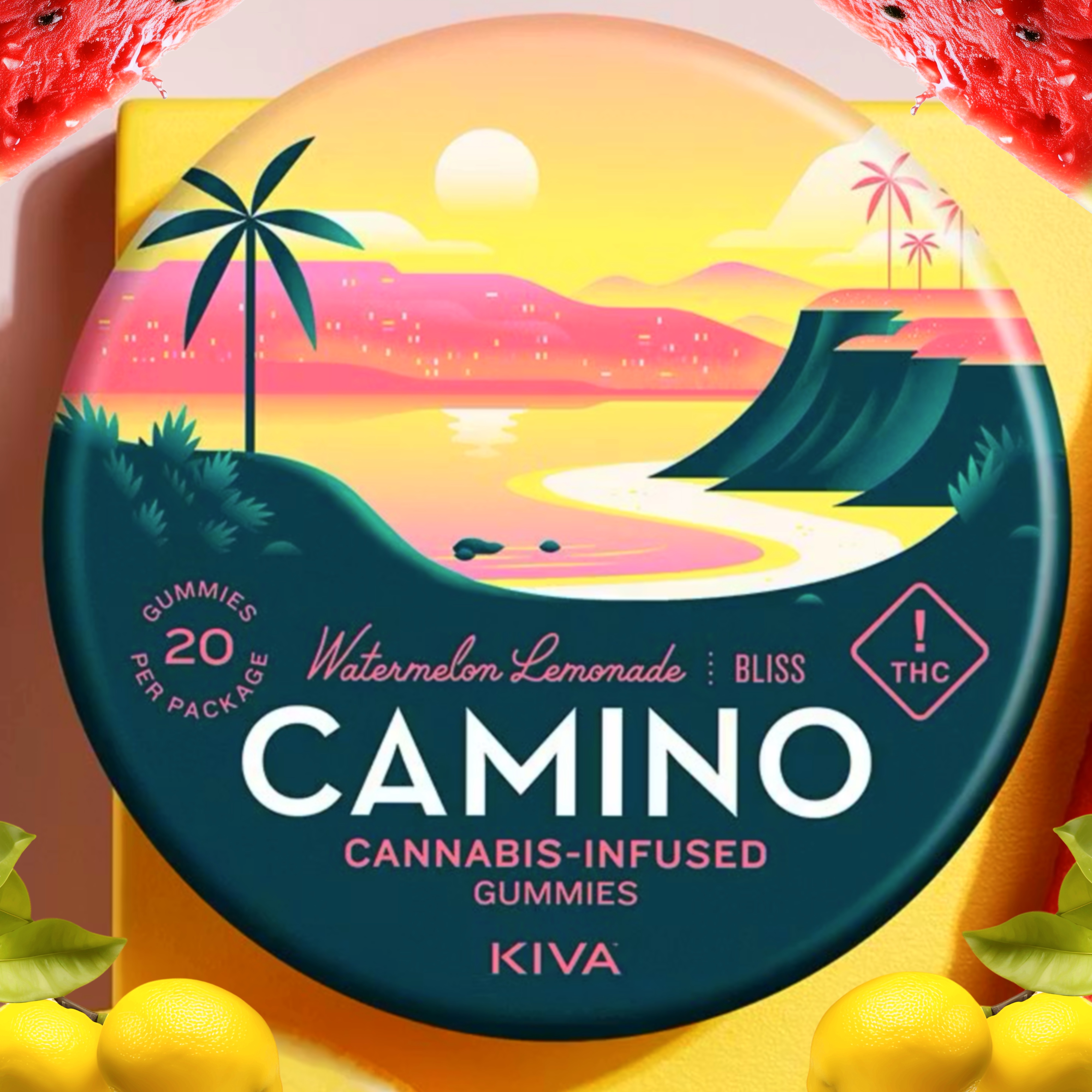 Camino 'Bliss' Watermelon Lemonade Gummies [20pk]
