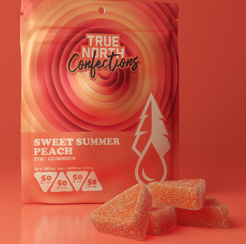 Sweet Summer Peach Gummies 4-pack | 200mg