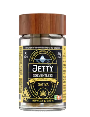 Jetty Sour Strawberry x Tropicana Cookies Sativa OCal Solventless Rosin Preroll 0.5Gx5PK