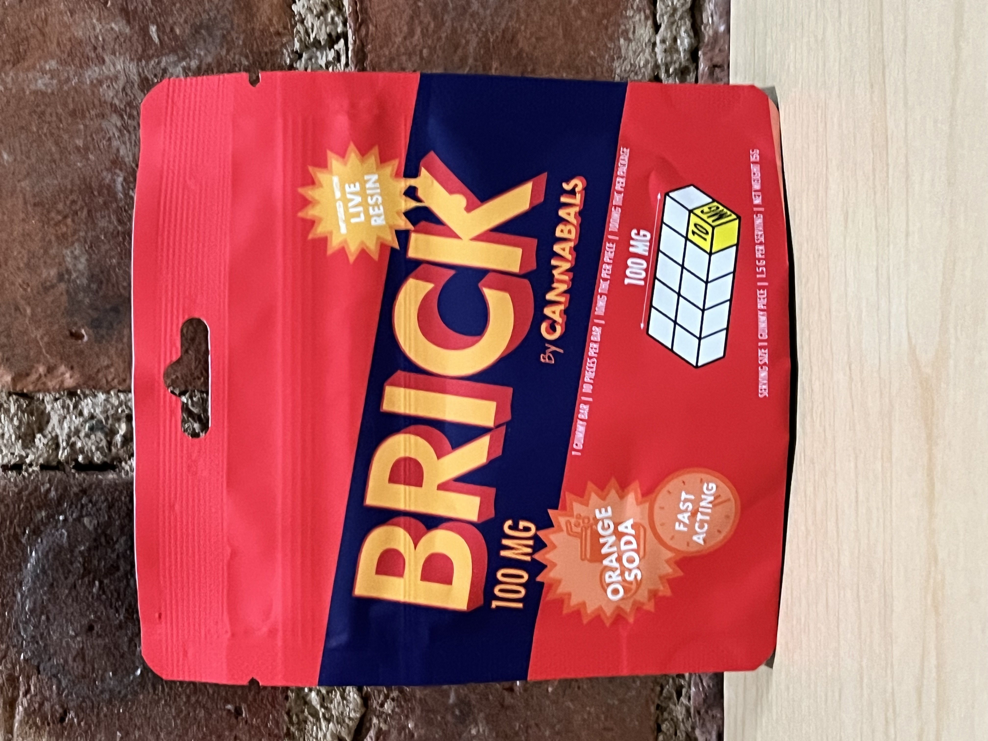 BRICK - ORANGE SODA - 100MG