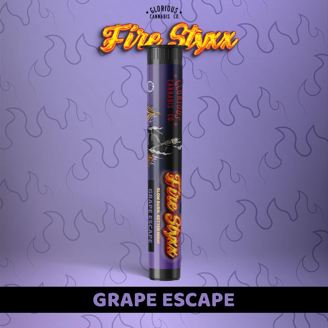 Fire Styxx | Infused Pre-Roll | Grape Escape | 1g