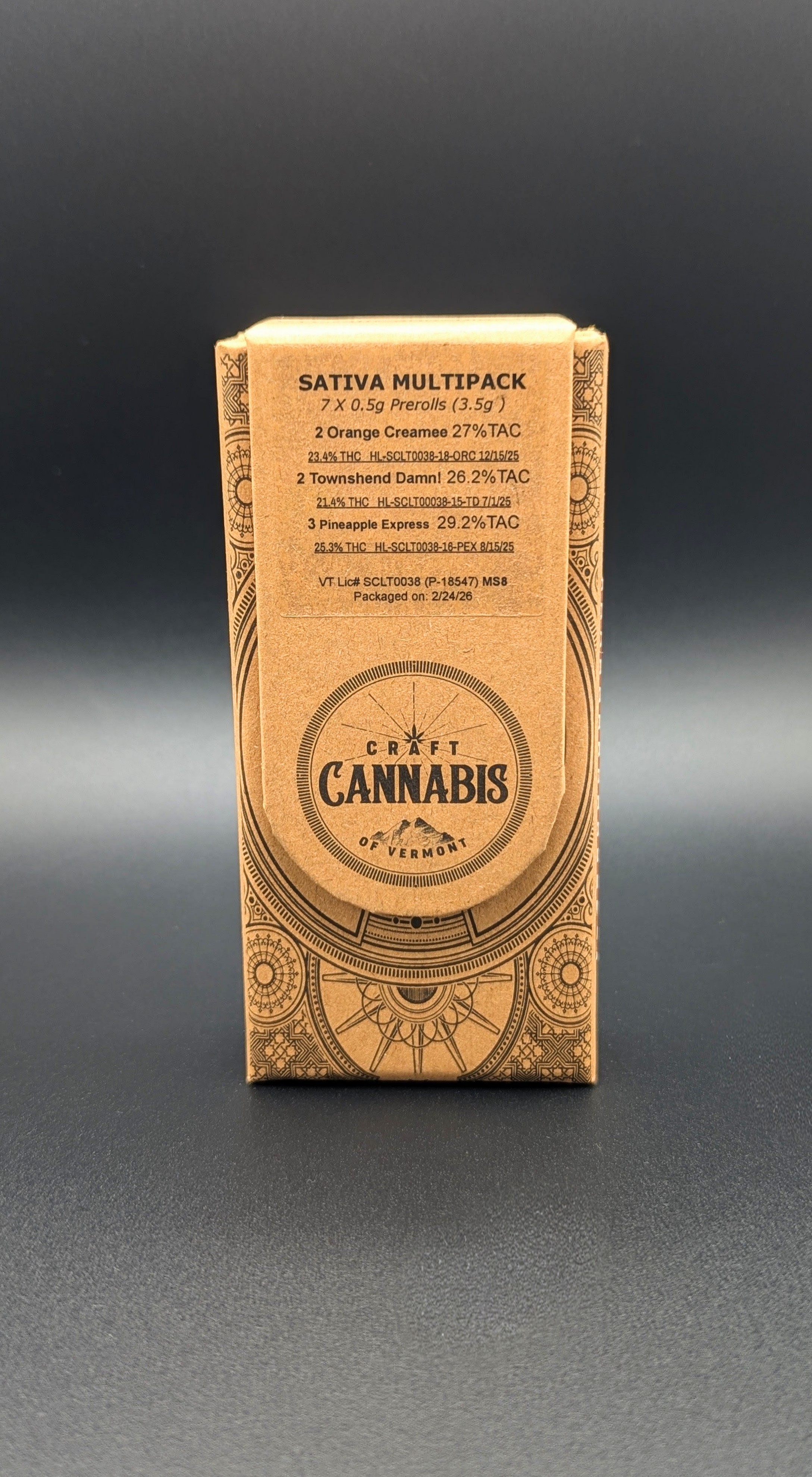 Sativa Sampler - 7 x .5g Pre-Roll Multipack - Craft Cannabis of Vermont