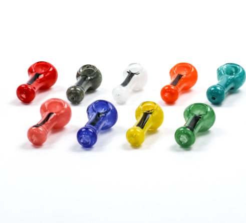 DICHRO | Accessory | Glass | Hand Pipe | Assorted Colors | 2.5