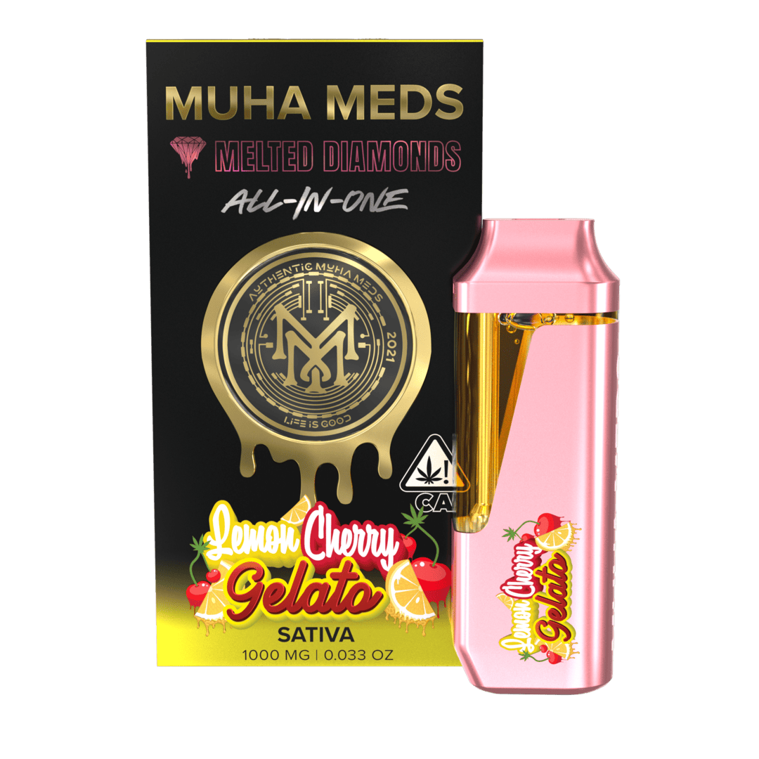 MuhaMeds - 1G Melted Diamond Disposable - Lemon Cherry Gelato