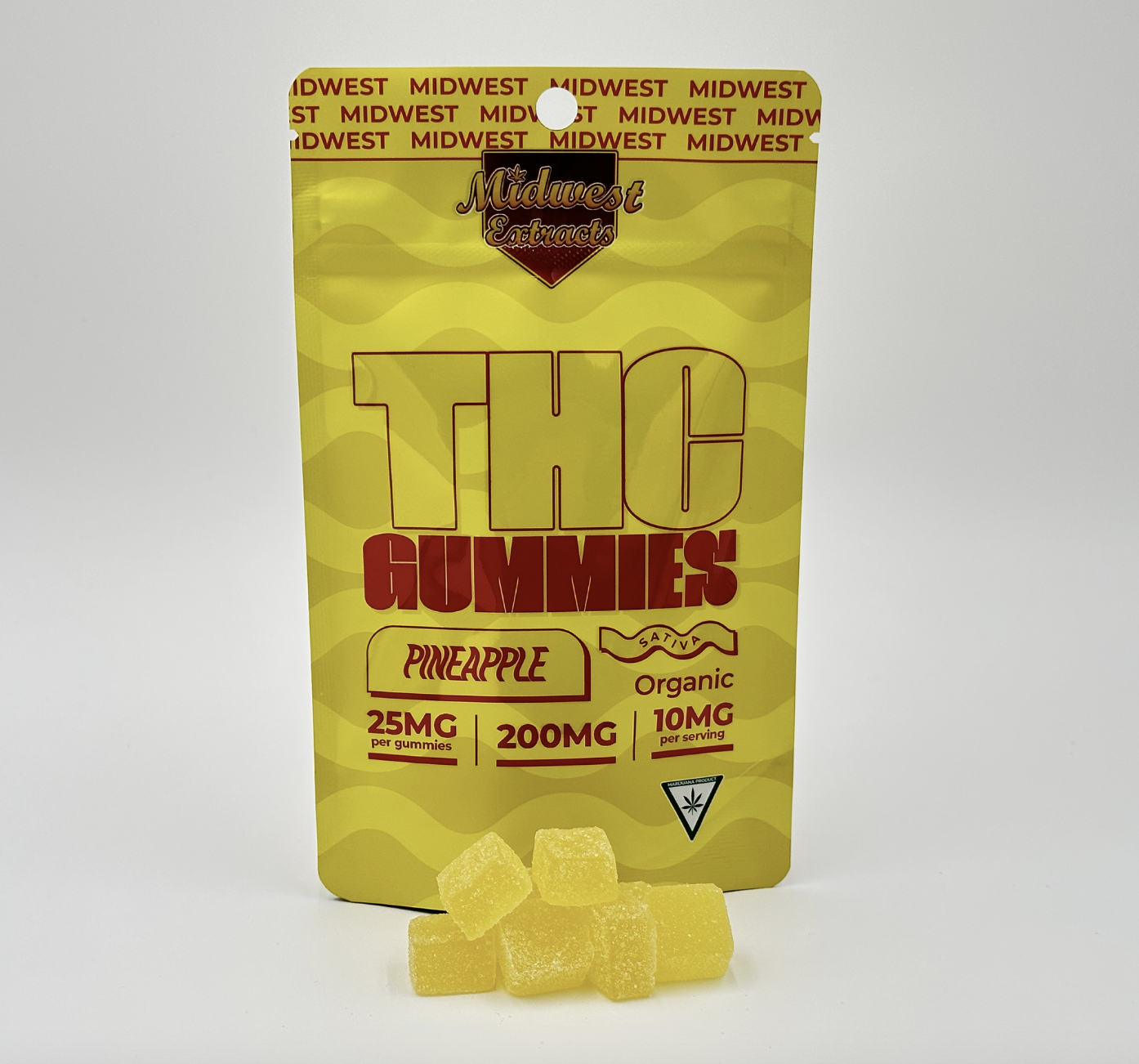Midwest: Pineapple 200MG Gummies (S)