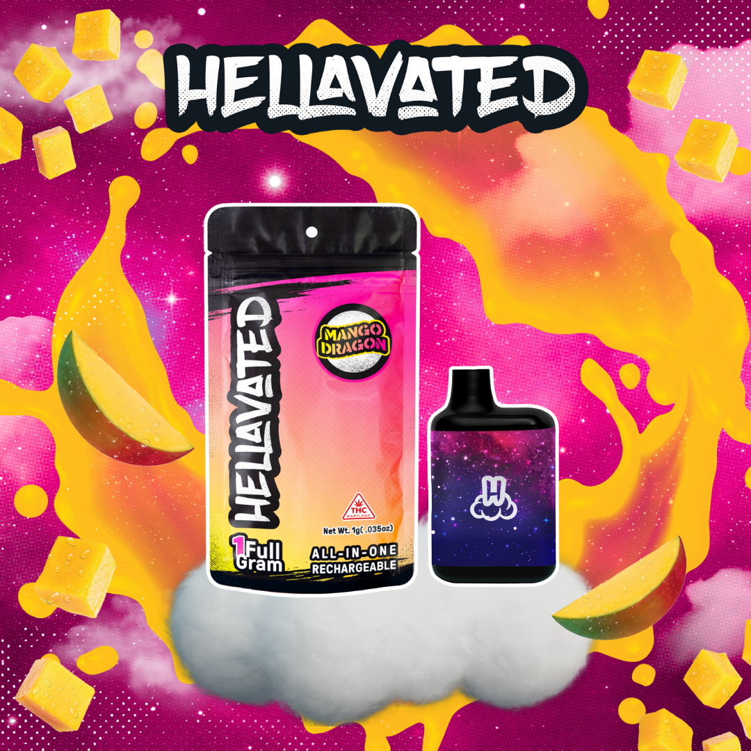 Mango Dragon Cloud Bar Rechargeable Disposable 1g