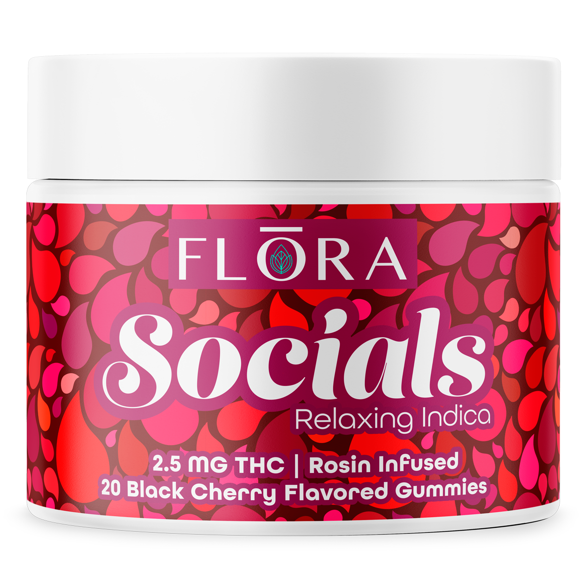 Socials Indica 2.5mg Black Cherry