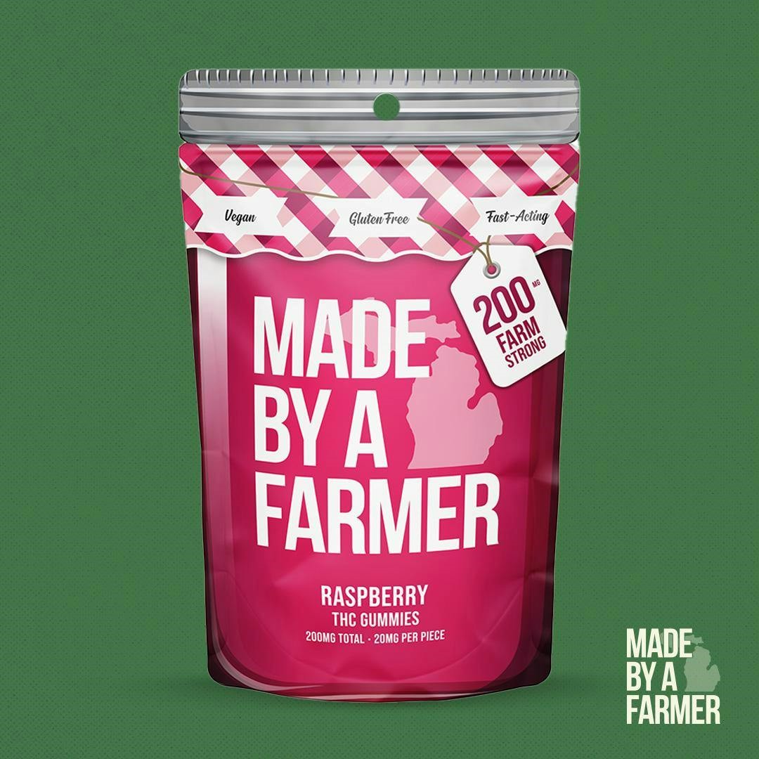 MADE BY A FARMER | 200MG FAST-ACTING GUMMIES | RASPBERRY