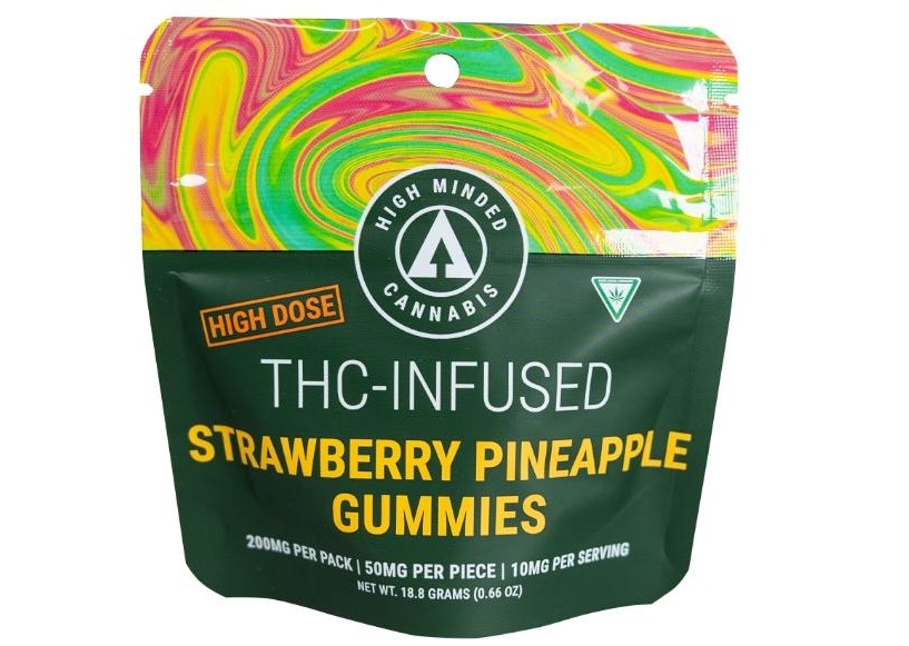 High Minded - Gummies - 200mg High Dose - Strawberry Pineapple