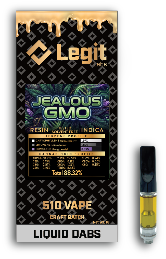 Legit Labs Jealous GMO Resin 510 Cartridge