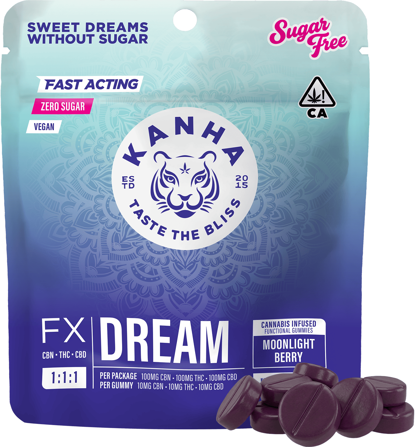 Moonlight Berry 1:1:1 Dream Gummies Kanha