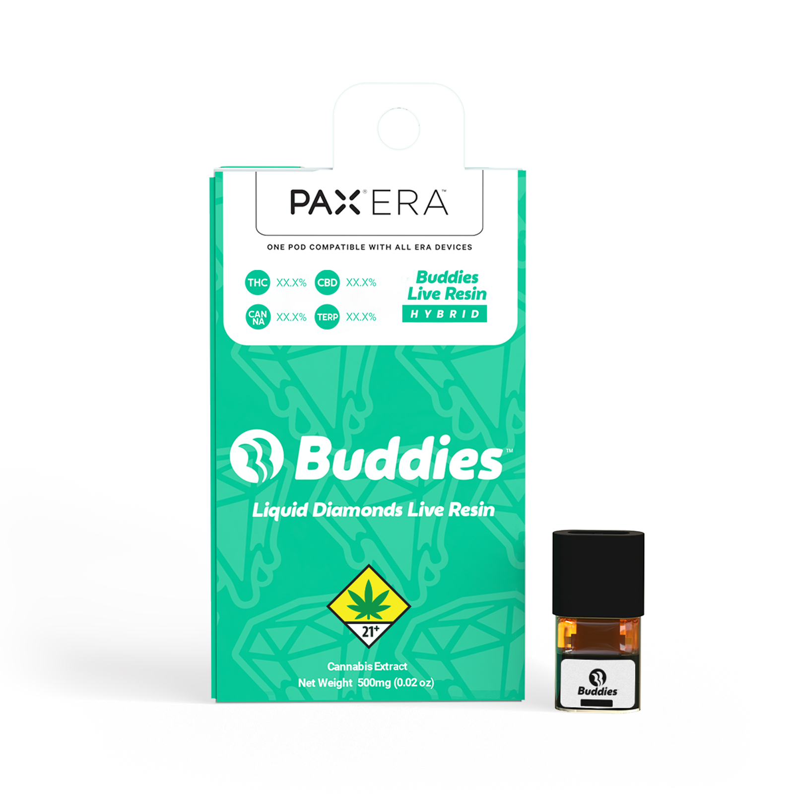 Afgooey Liquid Diamonds Live Resin PAX Pod | 0.5g