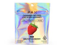 Pax | Wild Strawberry | Sativa | Live Rosin | Gummies 100mg