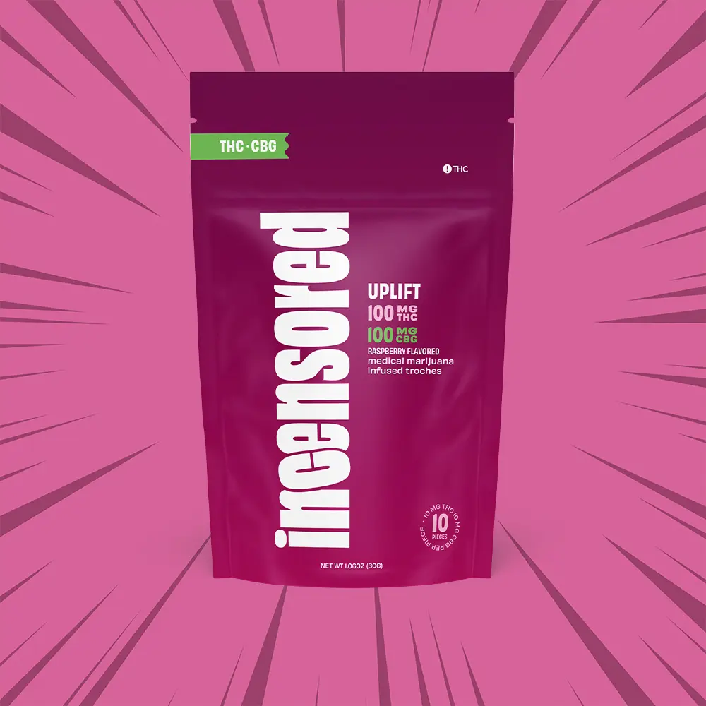 Raspberry Troches 10mg/10pk Thc Cbg