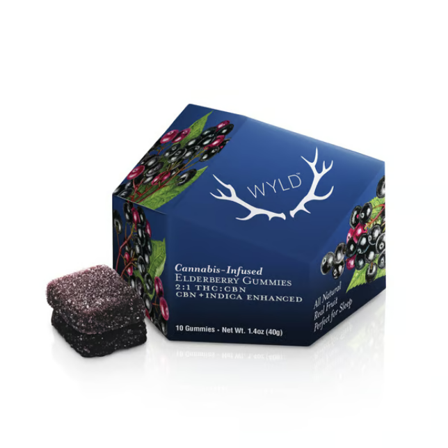 2:1 Elderberry - CBN + Indica Enhanced - Gummies - 100mg (10pk)